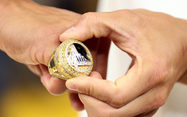 See The Golden State Warriors Championship Ring Up Close!