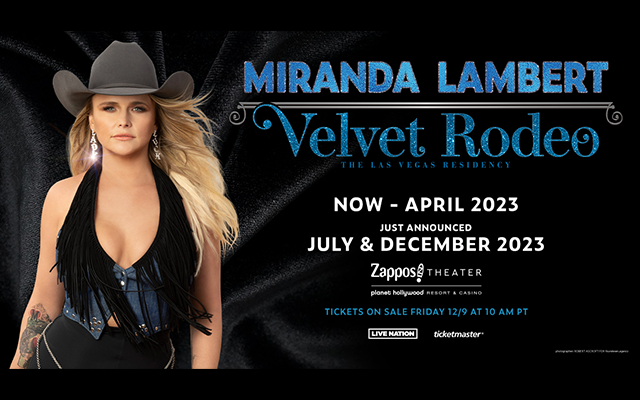 Win a Trip to Vegas to see Miranda Lambert